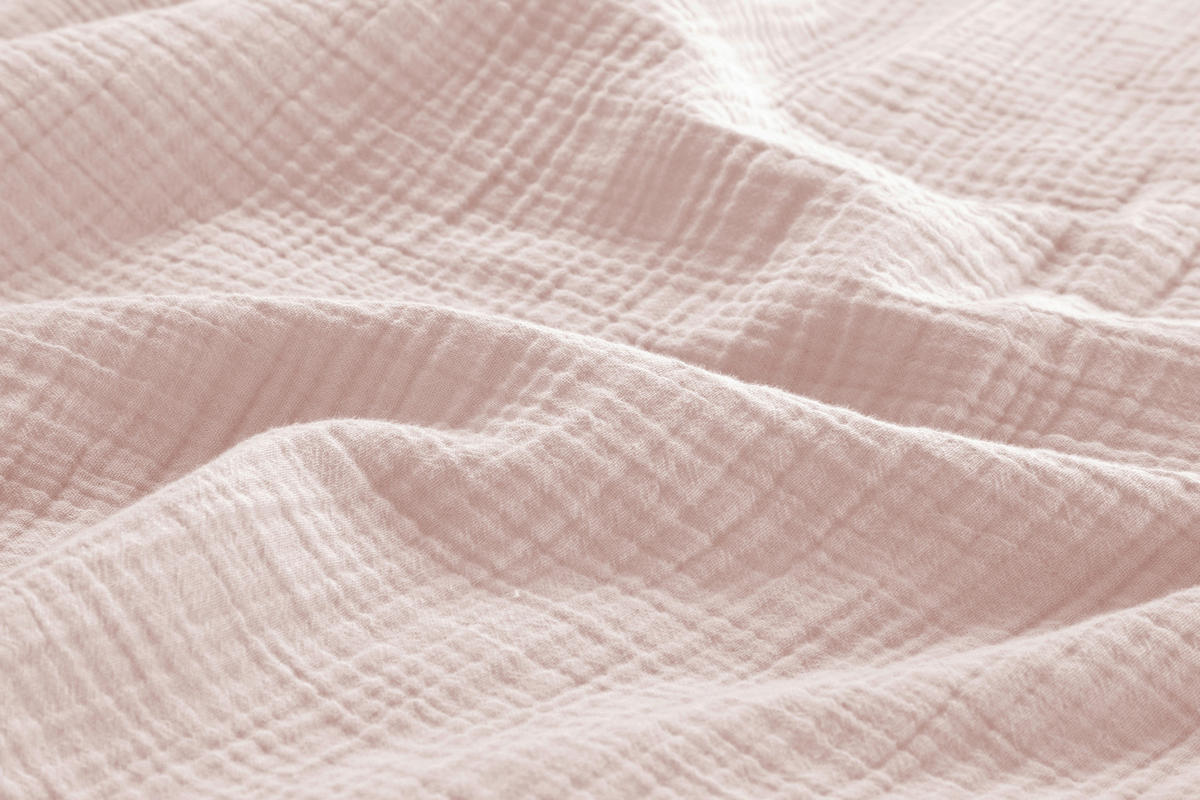 WENDEBETTWÄSCHE Musselin 140/200 cm  - Hellrosa, Basics, Textil (140/200cm) - Novel