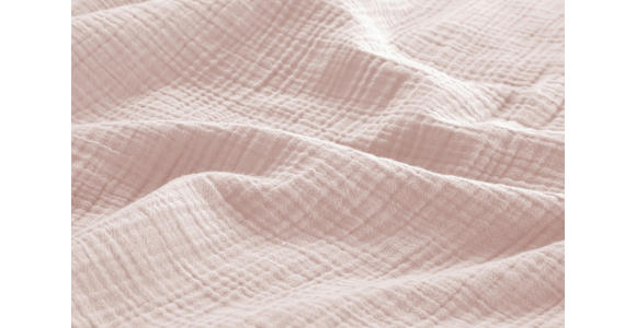 WENDEBETTWÄSCHE Musselin 140/200 cm  - Hellrosa, Basics, Textil (140/200cm) - Novel