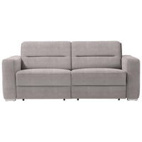 SCHLAFSOFA in Textil Hellgrau  - Hellgrau, Konventionell, Textil/Metall (202/86/92cm) - Sedda