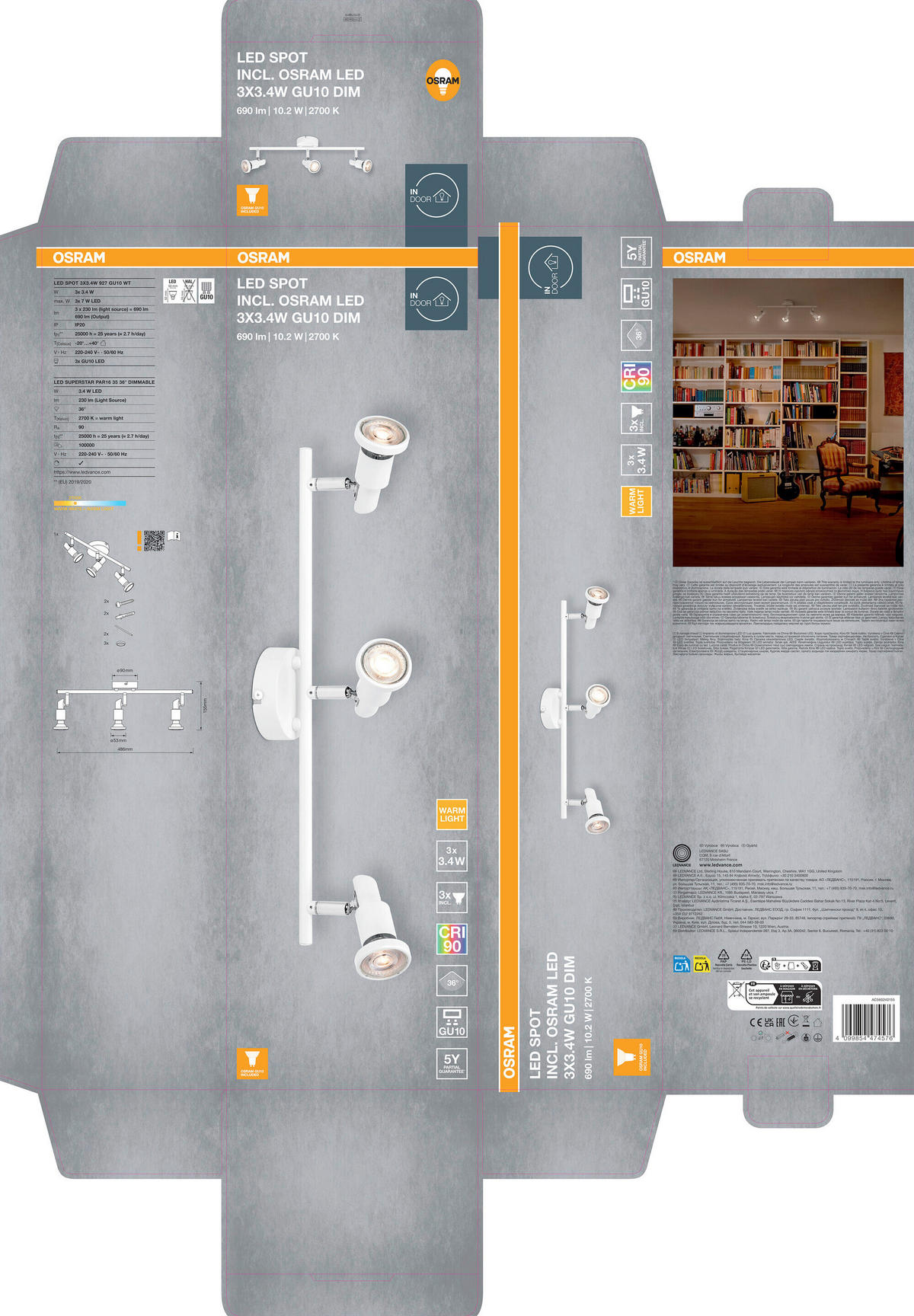 LED-STRAHLER 48,6/9/15,5 cm   - Basics (48,6/9/15,5cm) - Osram