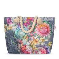 STRANDTASCHE - Multicolor/Grau, Basics, Textil (60/43cm)