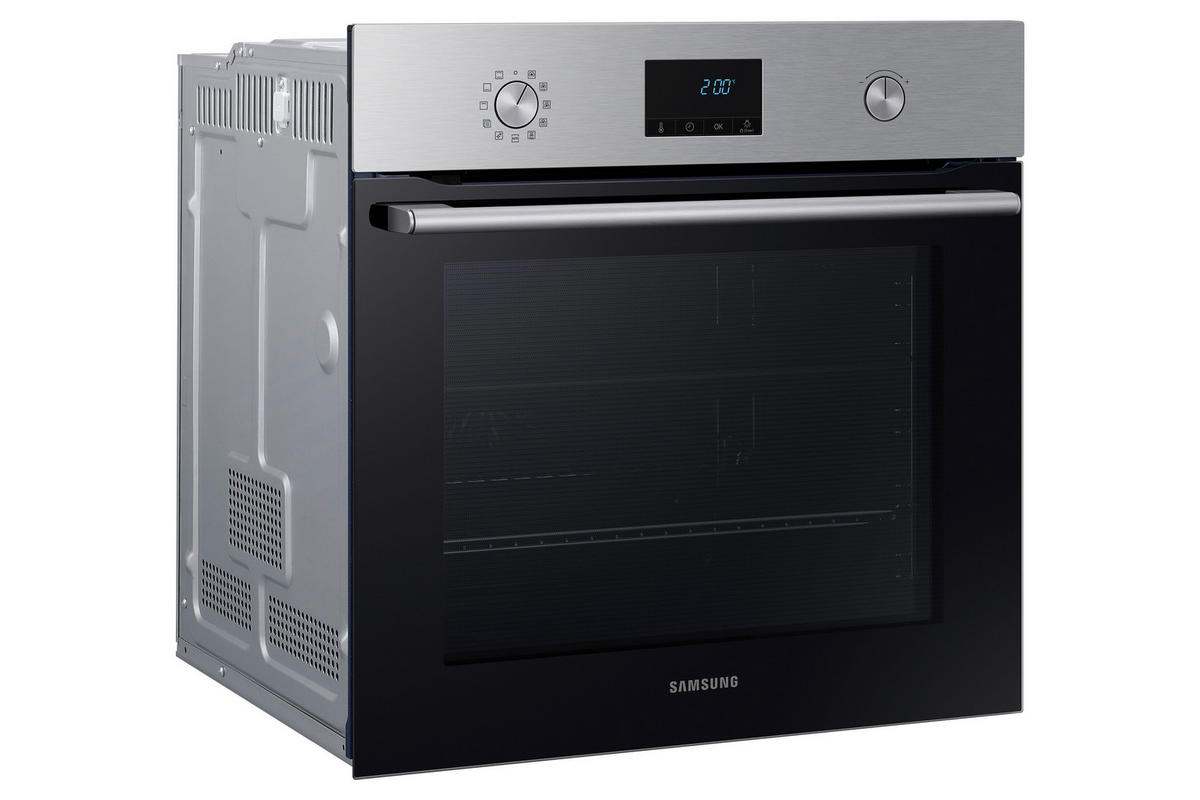 EINBAUBACKOFEN NV68A1170BS/OL  - Silberfarben/Schwarz, Design, Glas/Metall (59,5/59,5/57cm) - Samsung