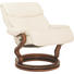 RELAXSESSEL Echtleder - Creme/Weiß, Design, Leder/Holz (89/109/83cm) - Himolla