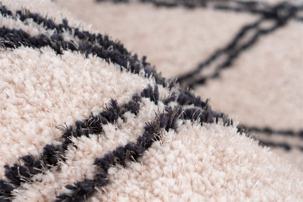 HOCHFLORTEPPICH 160/230 cm Orlando 325 Elfenbein Creme  - Creme, KONVENTIONELL, Textil (160/230cm)