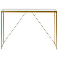 KONSOLENTISCH Goldfarben, Transparent  - Transparent/Goldfarben, KONVENTIONELL, Glas/Metall (111/30/76cm) - Livetastic