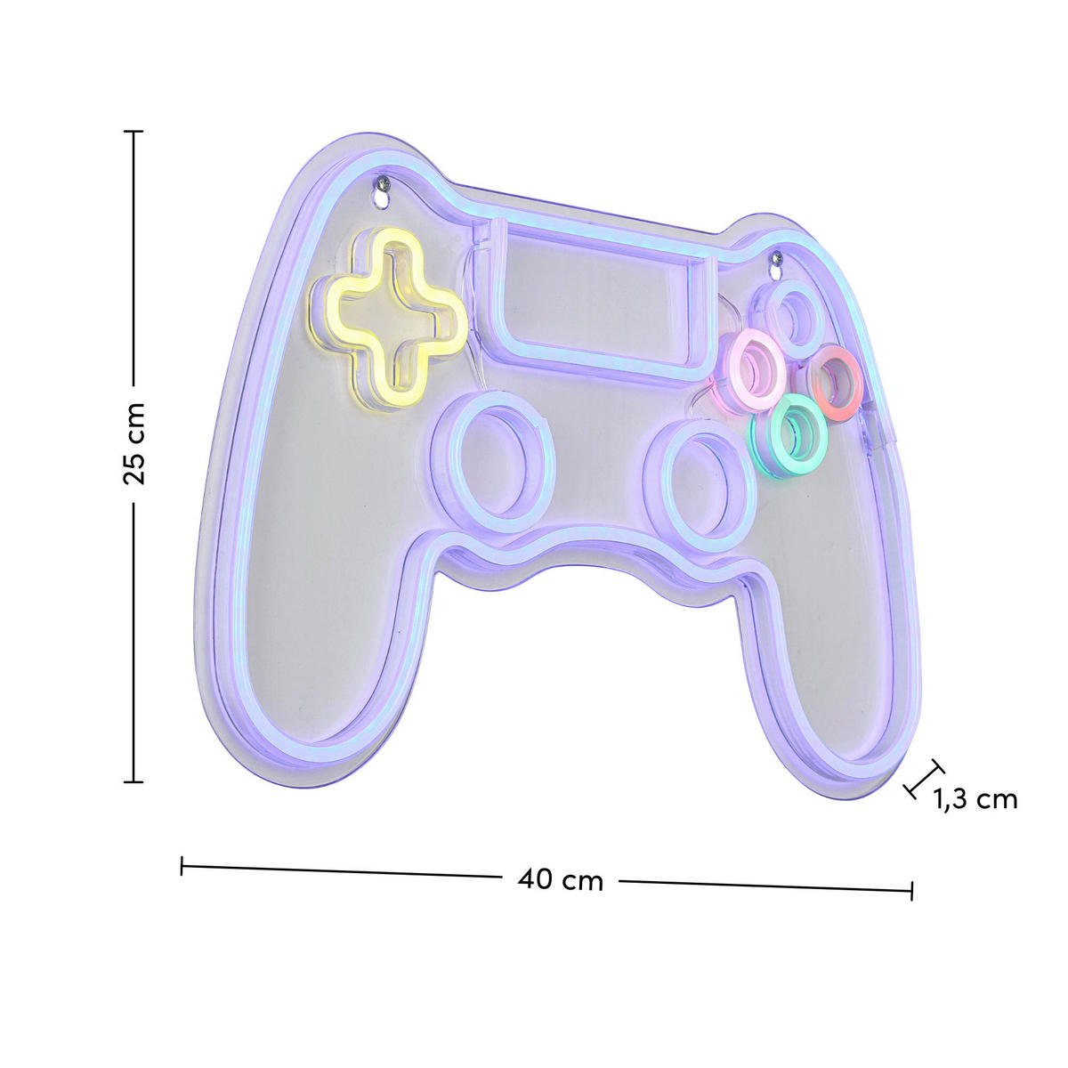 LED FALILÁMPA - áttetsző/fehér, Trend, műanyag (40/25/1,3cm) - Boxxx
