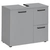 WASCHBECKENUNTERSCHRANK 70/60/35 cm  - Schwarz/Grau, MODERN, Holzwerkstoff/Kunststoff (70/60/35cm) - MID.YOU