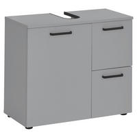 WASCHBECKENUNTERSCHRANK 70/60/35 cm  - Schwarz/Grau, MODERN, Holzwerkstoff/Kunststoff (70/60/35cm) - MID.YOU