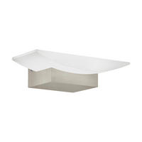 APLICĂ DE PERETE CU LED - alb/culoare aluminiu, Design, plastic/metal (20/10,5/6cm)