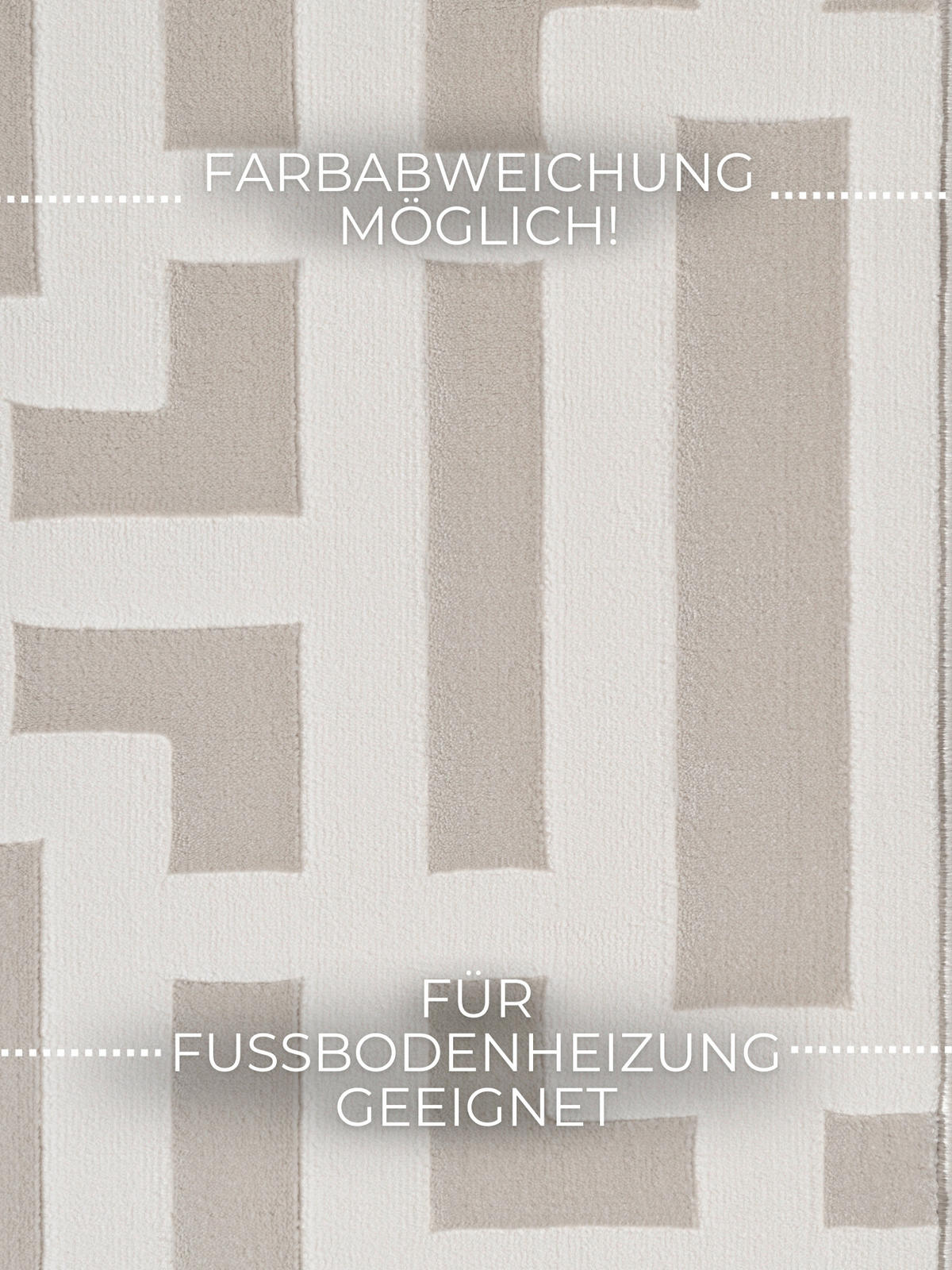 LÄUFER 80/240 cm Perles  - Creme/Grau, Design, Kunststoff (80/240cm) - Elle Decoration