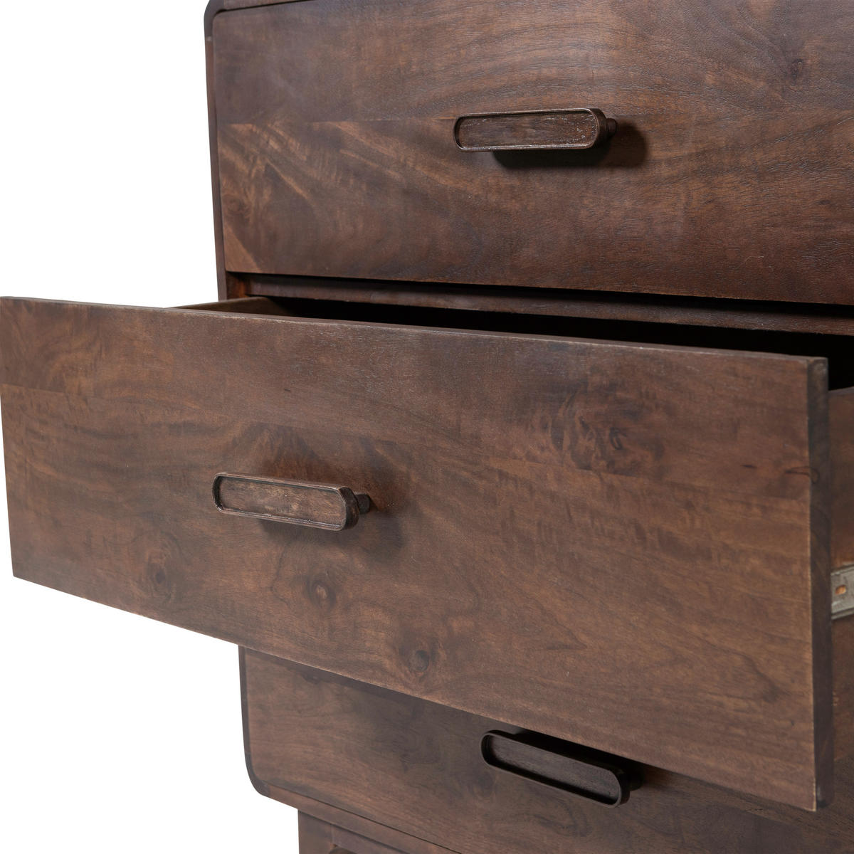 KOMMODE Liya  in 90/90/50 cm  - Dunkelbraun, Design, Holz (90/90/50cm) - Livetastic