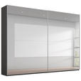 SCHWEBETÜRENSCHRANK 271/223/68 cm 2-türig Graphitfarben, Grau  - Graphitfarben/Grau, KONVENTIONELL, Glas/Holzwerkstoff (271/223/68cm) - Xora