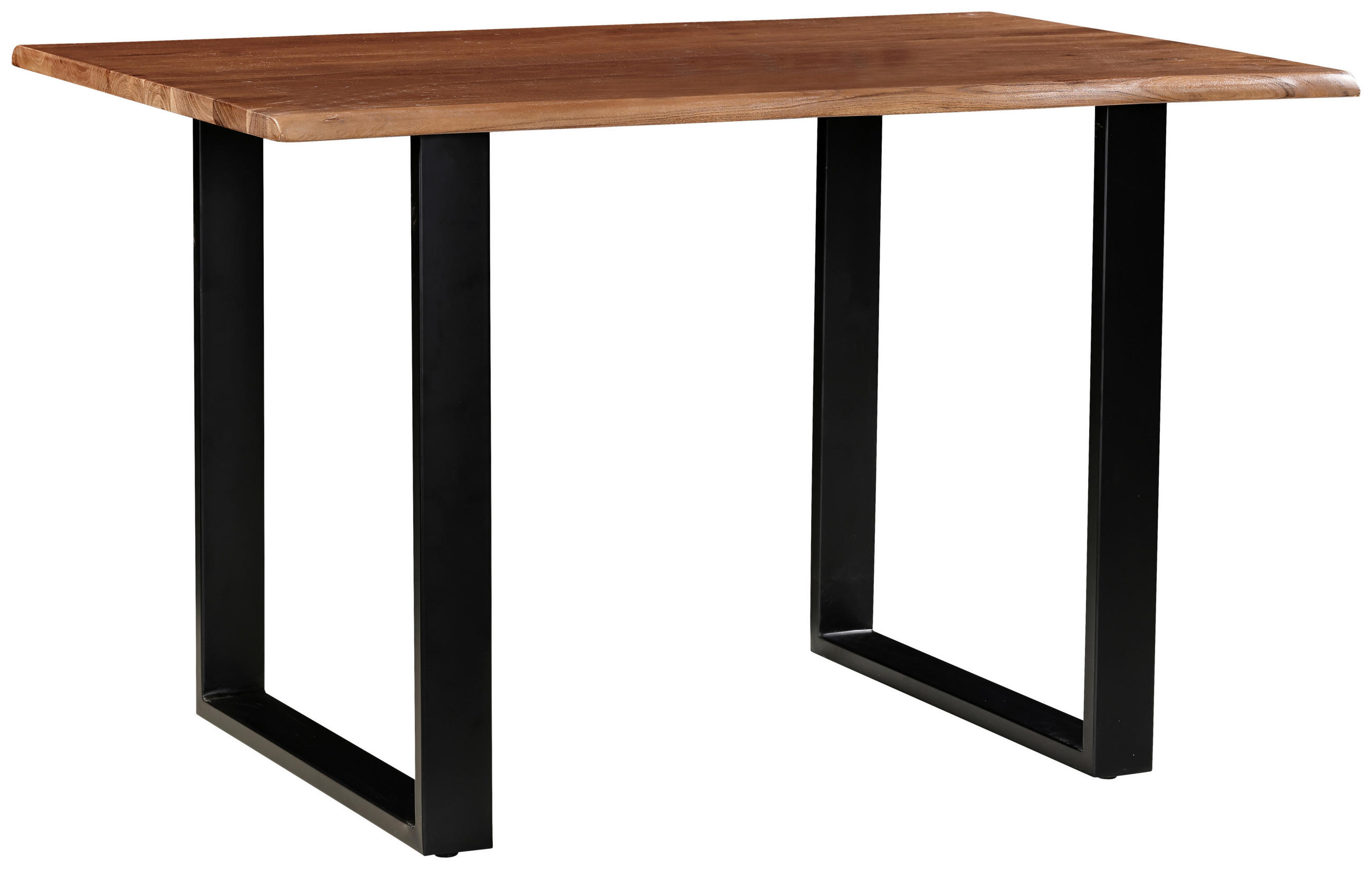 ESSTISCH in Holz, Metall 120/80/76 cm   - Walnussfarben/Akaziefarben, MODERN, Holz/Metall (120/80/76cm) - MID.YOU