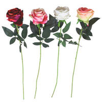 CVIJET UMJETNI  - pink/bijela, Basics, plastika (11/11/76cm)