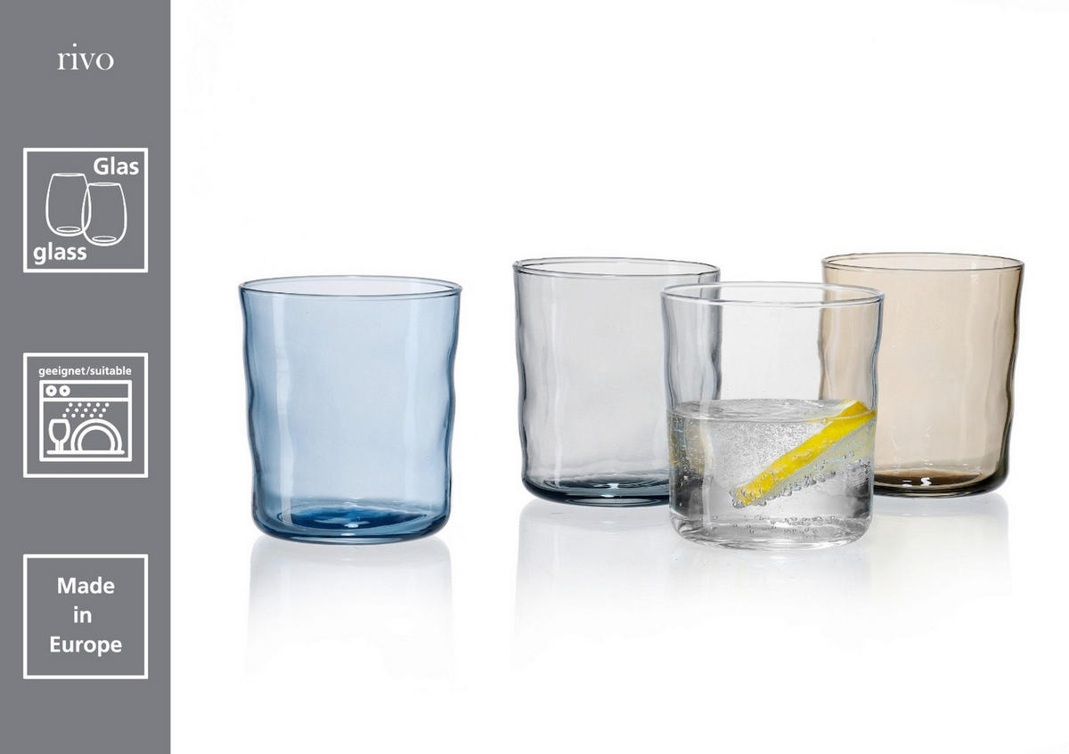 TRINKGLAS Rivo 390 ml  - Klar, KONVENTIONELL, Glas (0,39l) - Ritzenhoff Breker