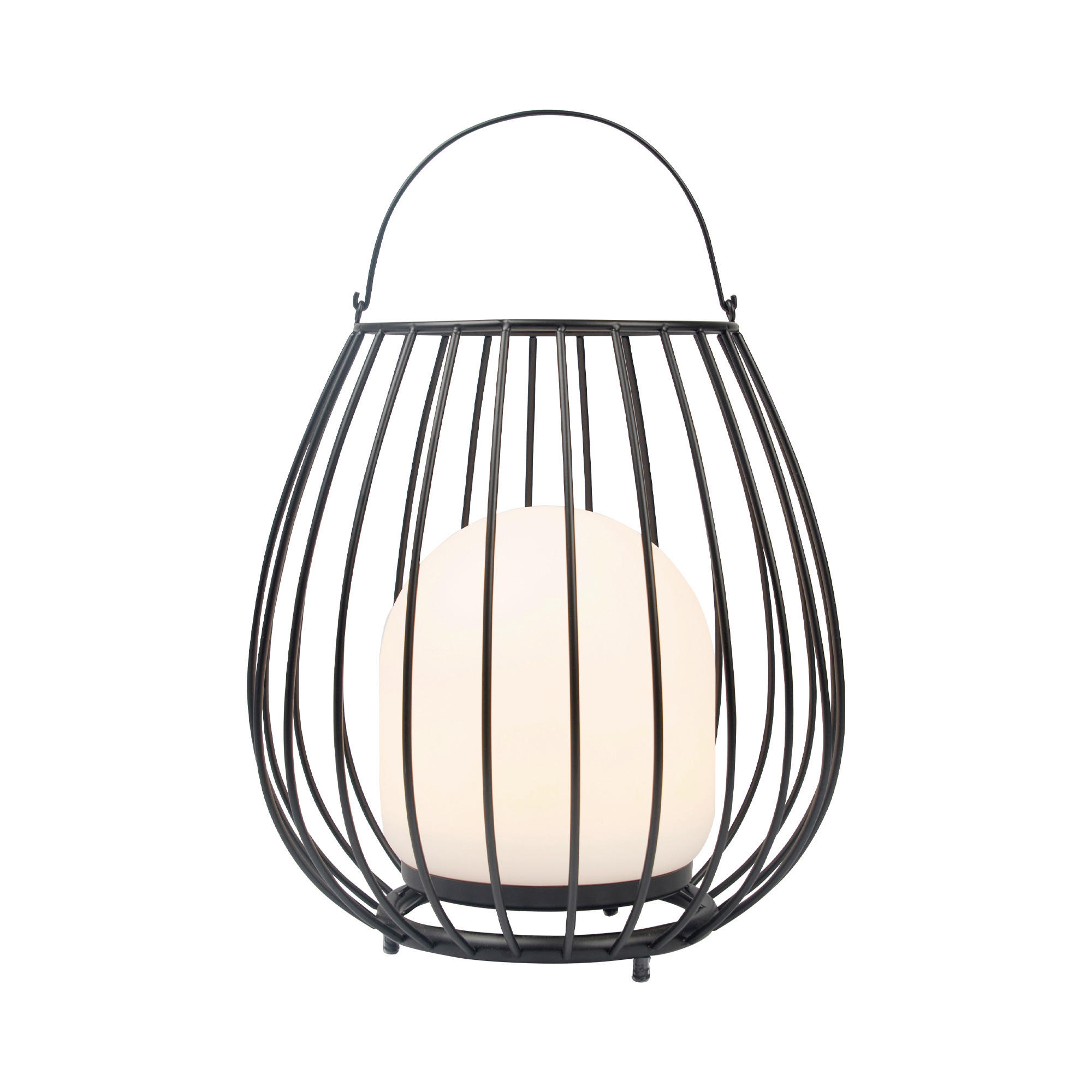 AKKU-TISCHLEUCHTE Jim 28/30 cm   - Schwarz/Weiß, Design, Kunststoff/Metall (28/30cm) - Nordlux