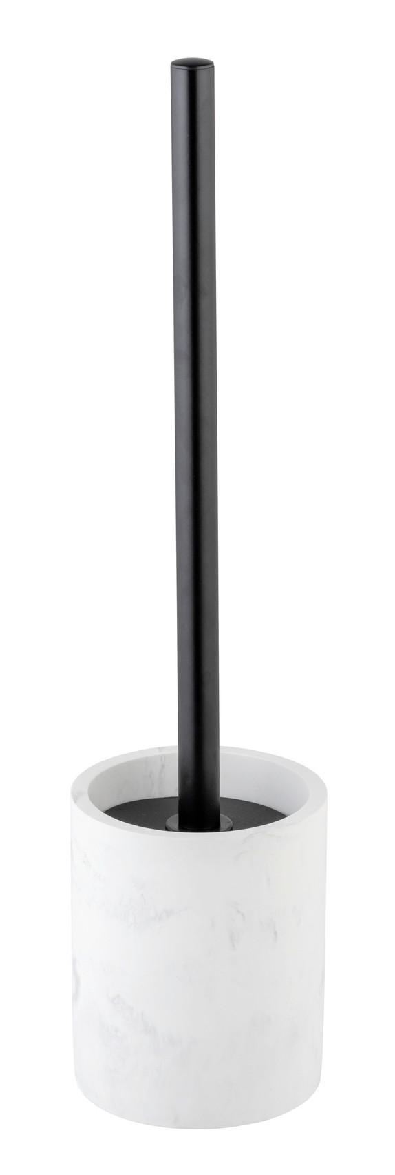 WC-BÜRSTENGARNITUR - Schwarz/Weiß, KONVENTIONELL, Naturmaterialien/Kunststoff (9/40/9cm) - Schöner Wohnen