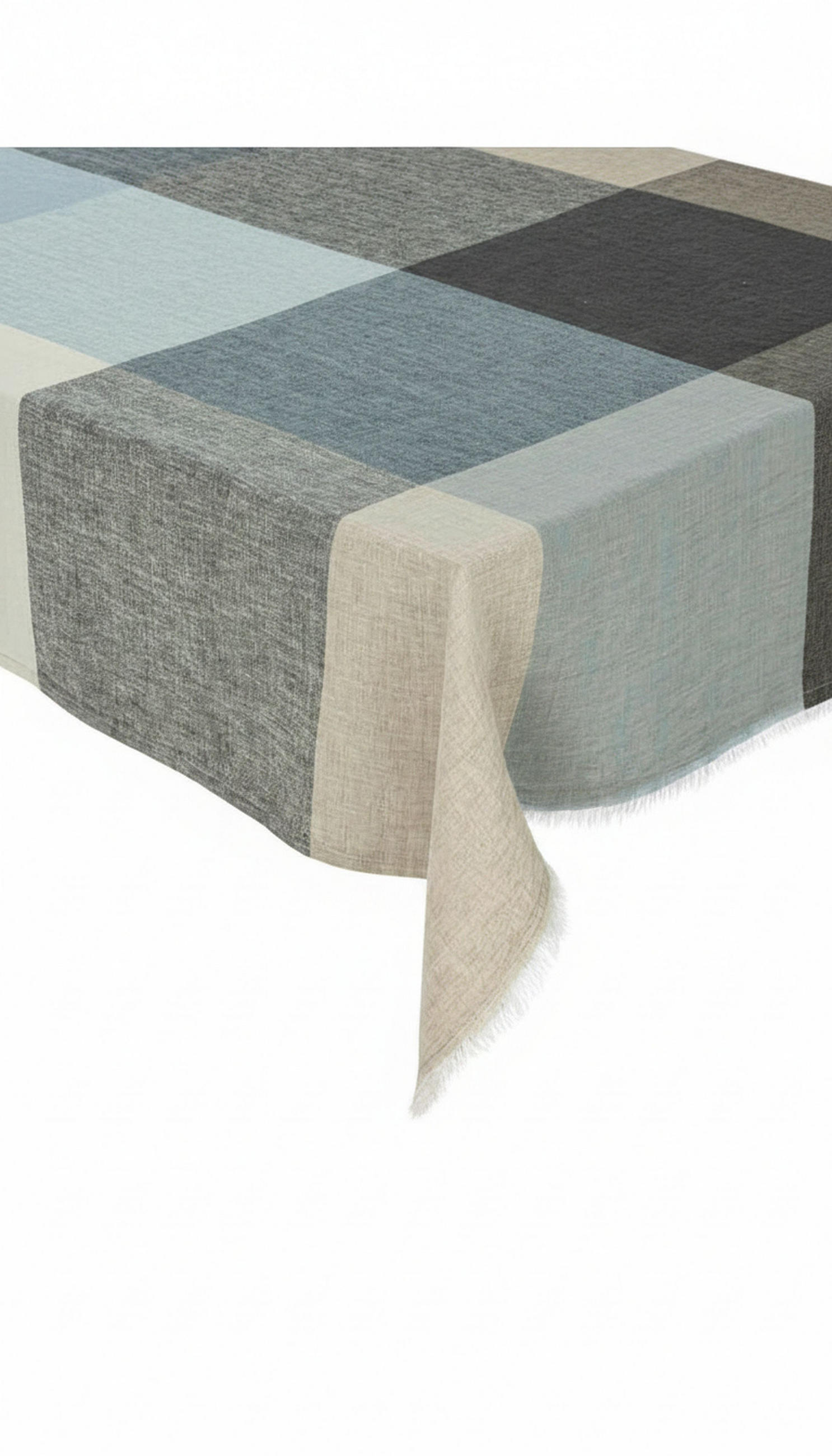TISCHDECKE ASTRID Textil Blau, Grau, Beige 150/240 cm  - Blau/Beige, Trend, Textil (150/240cm) - Markslöjd