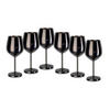 SADA POHÁROV 6 ks 6-dielne - čierna, Trend, kov - Echtwerk