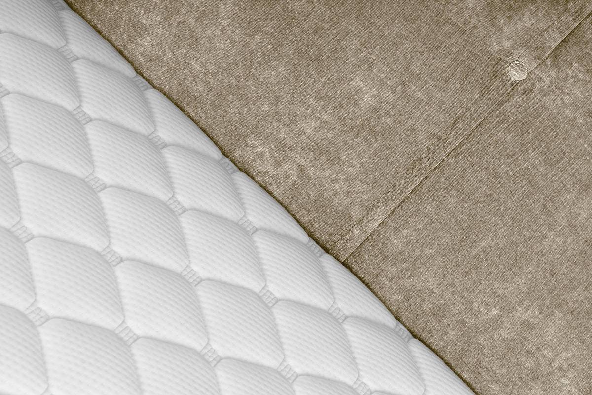 BOXBETT 180/200 cm  in Beige  - Beige/Schwarz, KONVENTIONELL, Holz/Textil (180/200cm) - Welnova