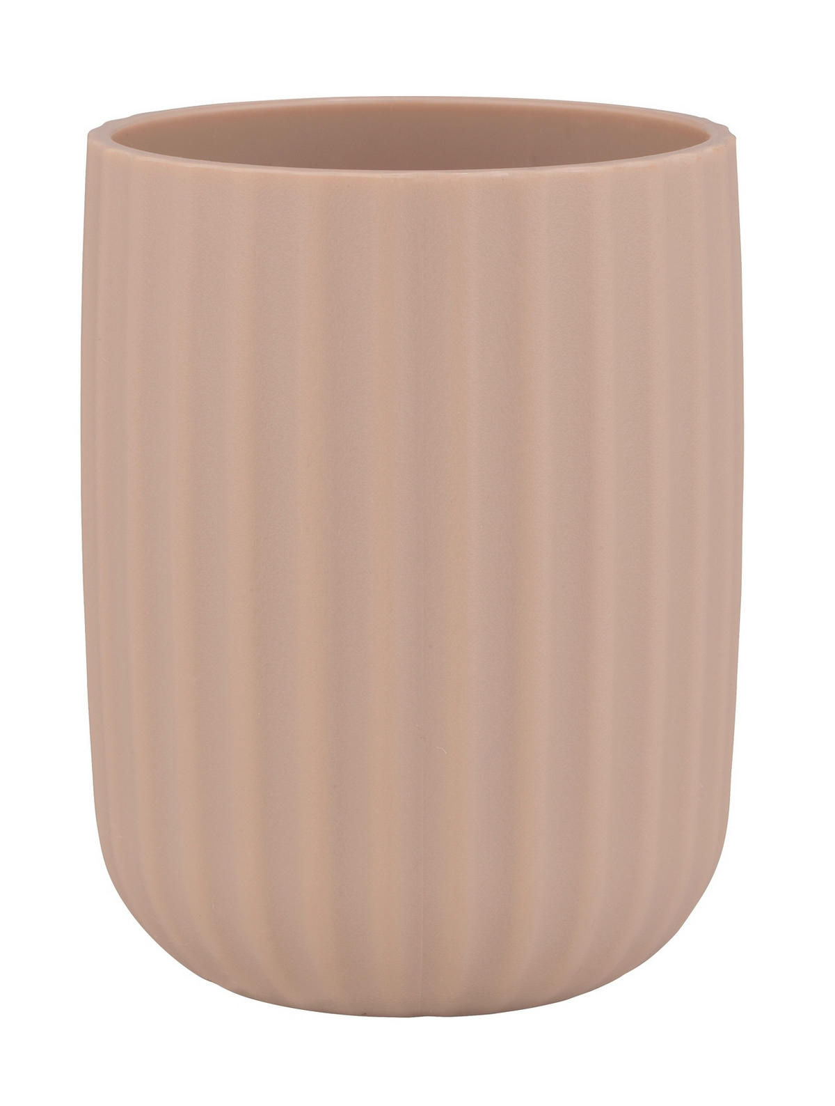 ZAHNPUTZBECHER Kunststoff  - Beige, Basics, Kunststoff (8/11/8cm) - Wenko