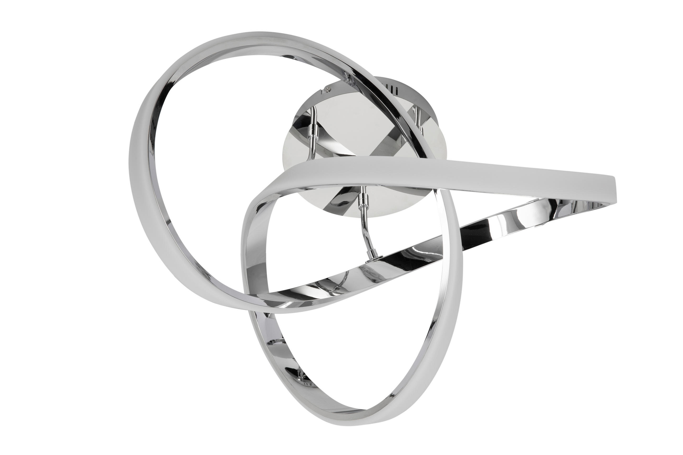 STROPNÉ LED SVIETIDLO, 55/29 cm - chrómová, Design, kov/plast (55/29cm) - Dieter Knoll