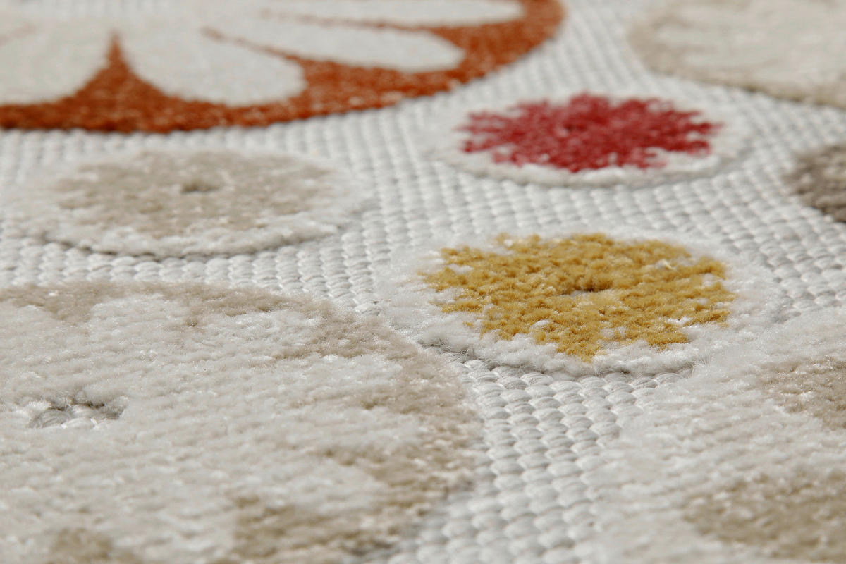 OUTDOORTEPPICH  für Terrasse und Balkon 120/170 cm Flowerdrops Multicolor  - Multicolor, Design, Textil (120/170cm) - WECON HOME