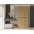 SCHUHSCHRANK in 100/210/34 cm - Eichefarben, KONVENTIONELL, Holzwerkstoff (100/210/34cm) - Xora