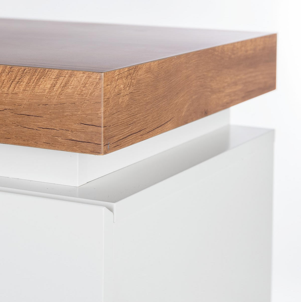 LOWBOARD  in 175/48/40 cm  - Eichefarben/Weiß, Design, Holzwerkstoff (175/48/40cm) - Livetastic