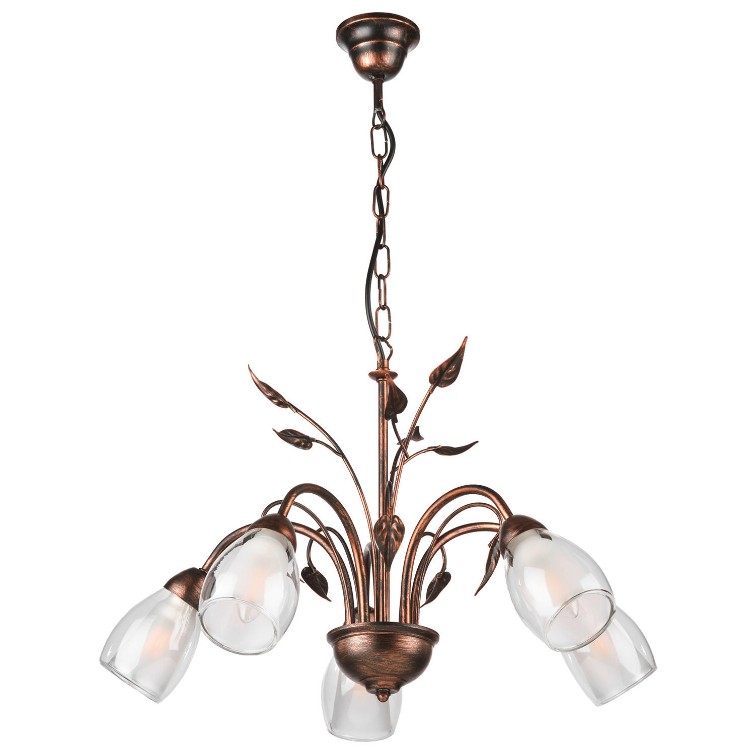 KRONLEUCHTER 4716 LILIANA 55/55/80 cm   - Braun, Basics, Metall (55/55/80cm)