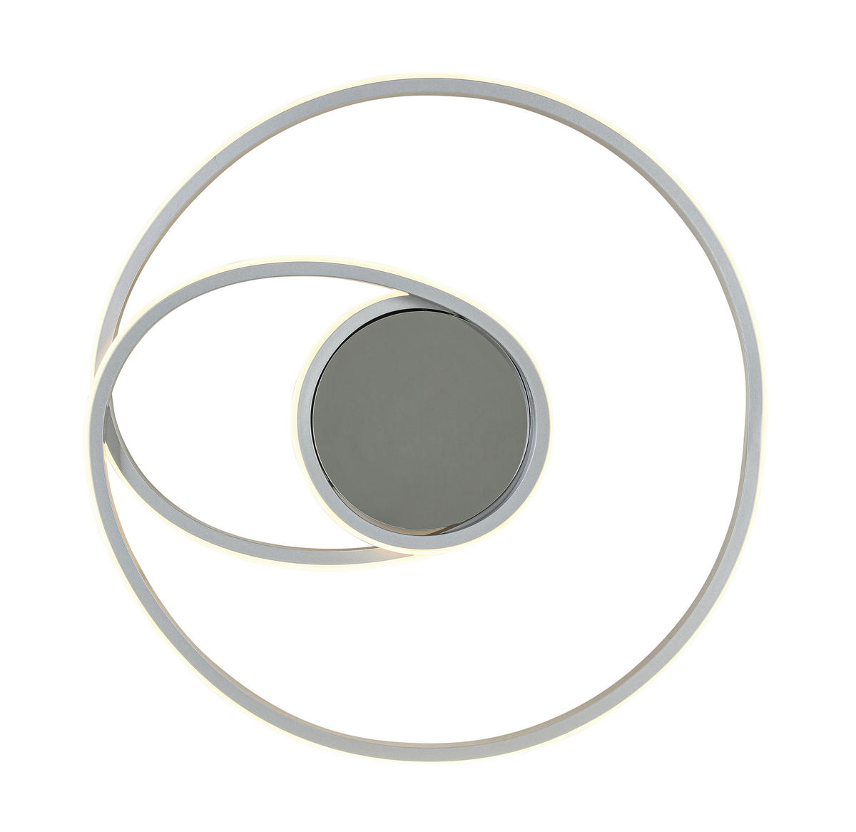 DECKENLEUCHTE 45/8 cm  - Chromfarben/Silberfarben, Trend, Kunststoff/Metall (45/8cm) - Collett's Monde