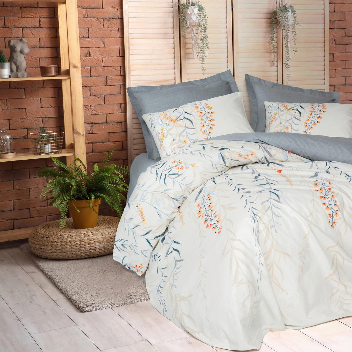 BETTWÄSCHE 135/200 cm  - Pastellblau, Basics, Textil (135/200cm)