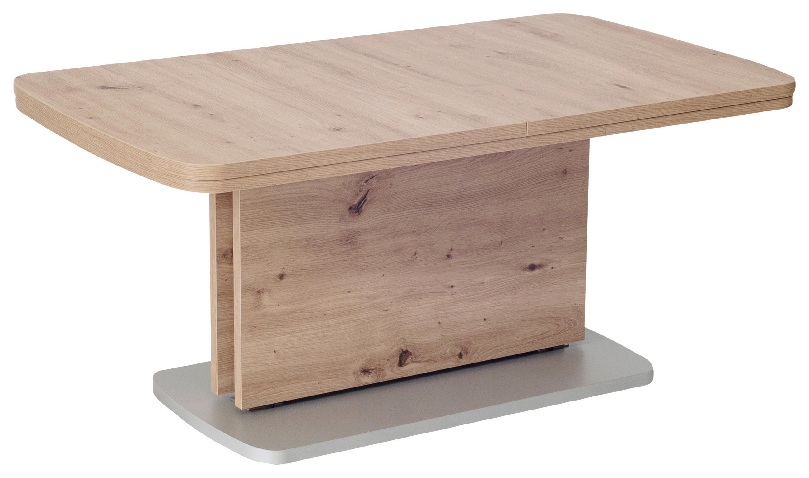 COUCHTISCH in Holzwerkstoff 110/63/53 cm  - Eichefarben/Silberfarben, Konventionell, Holzwerkstoff (110/63/53cm) - Venda