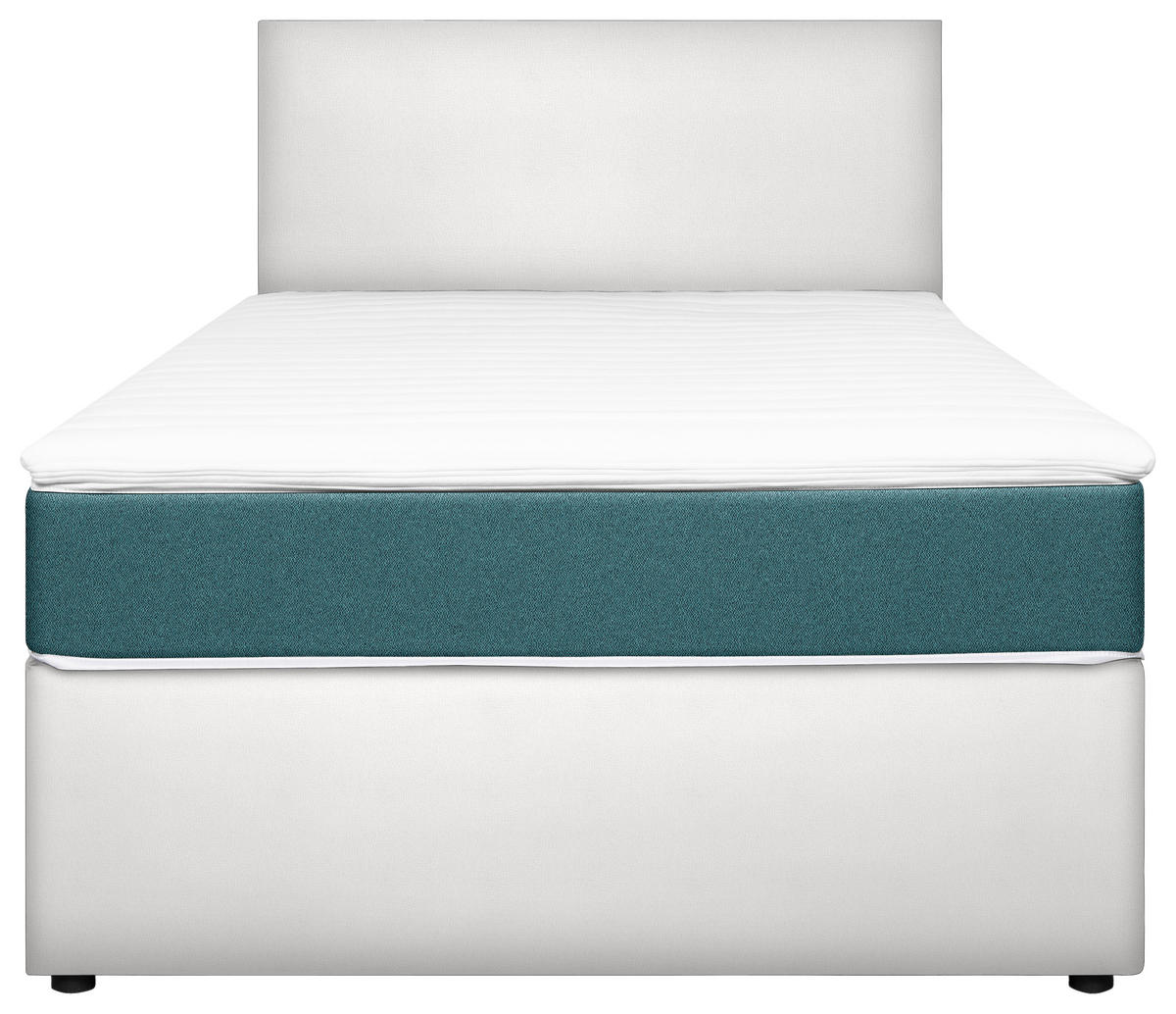 BOXBETT 120/200 cm  in Türkis, Weiß  - Türkis/Weiß, KONVENTIONELL, Holz/Holzwerkstoff (120/200cm) - MID.YOU