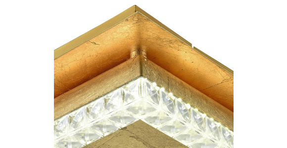 LED-Deckenleuchte Ariana - Goldfarben, ROMANTIK / LANDHAUS, Kunststoff/Metall (35/10,5cm) - James Wood