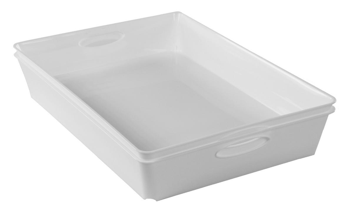 TABLETT Kunststoff  - Weiß, Basics, Kunststoff (37.5/26.6/6cm) - Rotho