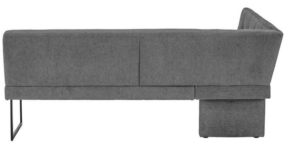 ECKBANK 155/213 cm  in Anthrazit  - Anthrazit/Schwarz, Design, Textil/Metall (155/213cm) - Novel