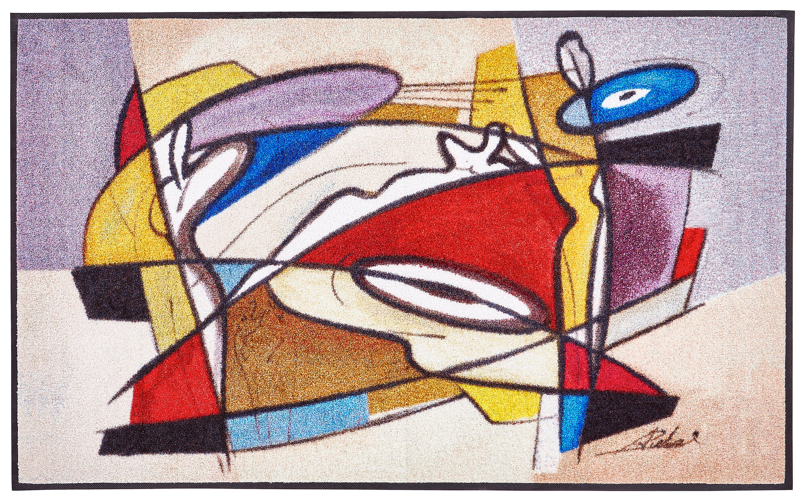 FUßMATTE  75/120 cm  Multicolor  - Multicolor, Basics, Kunststoff/Textil (75/120cm) - wash+dry