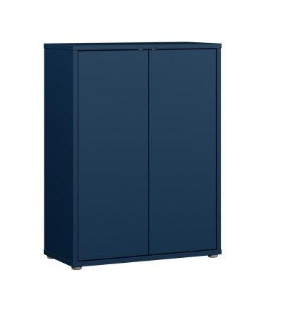 SCHUHSCHRANK Dunkelblau  - Dunkelblau/Grau, MODERN, Holzwerkstoff/Kunststoff (74,5/99,1/34,9cm) - Modern Living