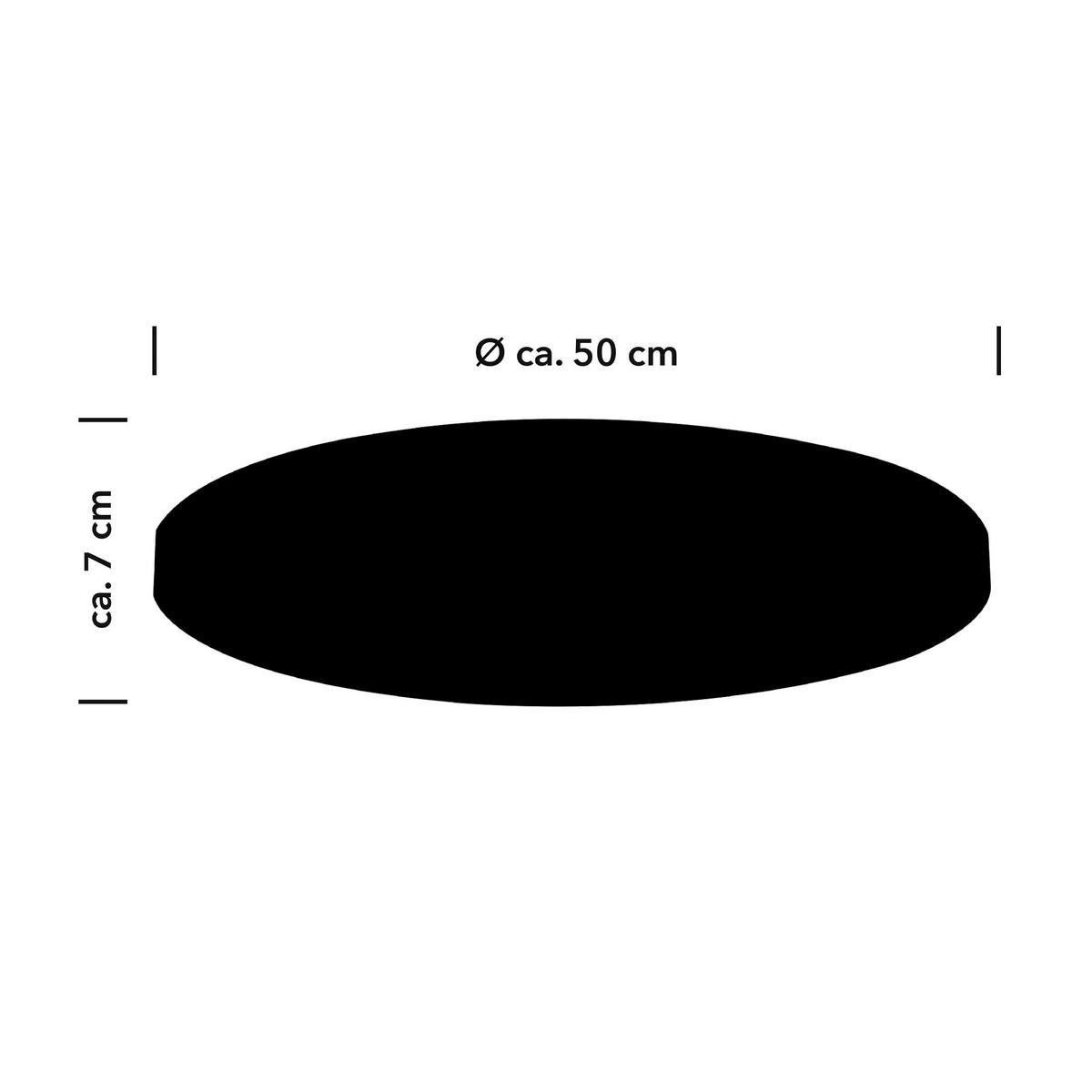 LED-DECKENLEUCHTE   50 cm   - Bronzefarben, Basics, Metall (50cm) - Hell