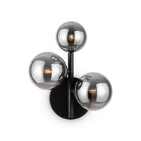 WANDLEUCHTE - Schwarz/Grau, Trend, Glas/Metall (26/20/12cm) - MAYTONI
