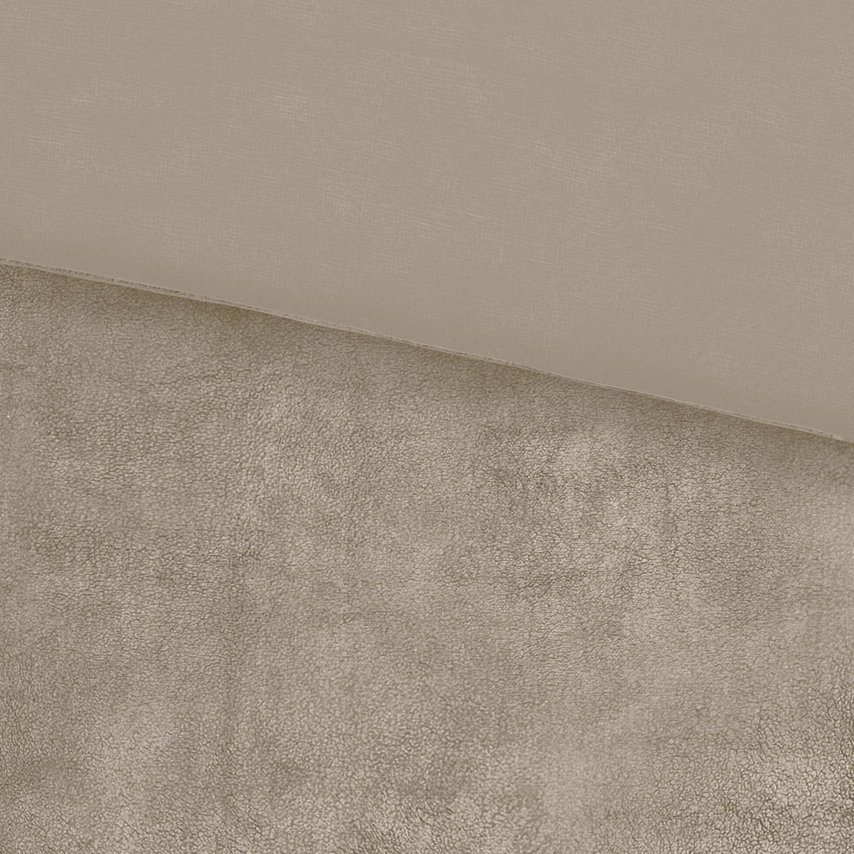 BETTWÄSCHE Samt, Teddystoff 140/200 cm  - Sandfarben, Basics, Textil (140/200cm) - Novel