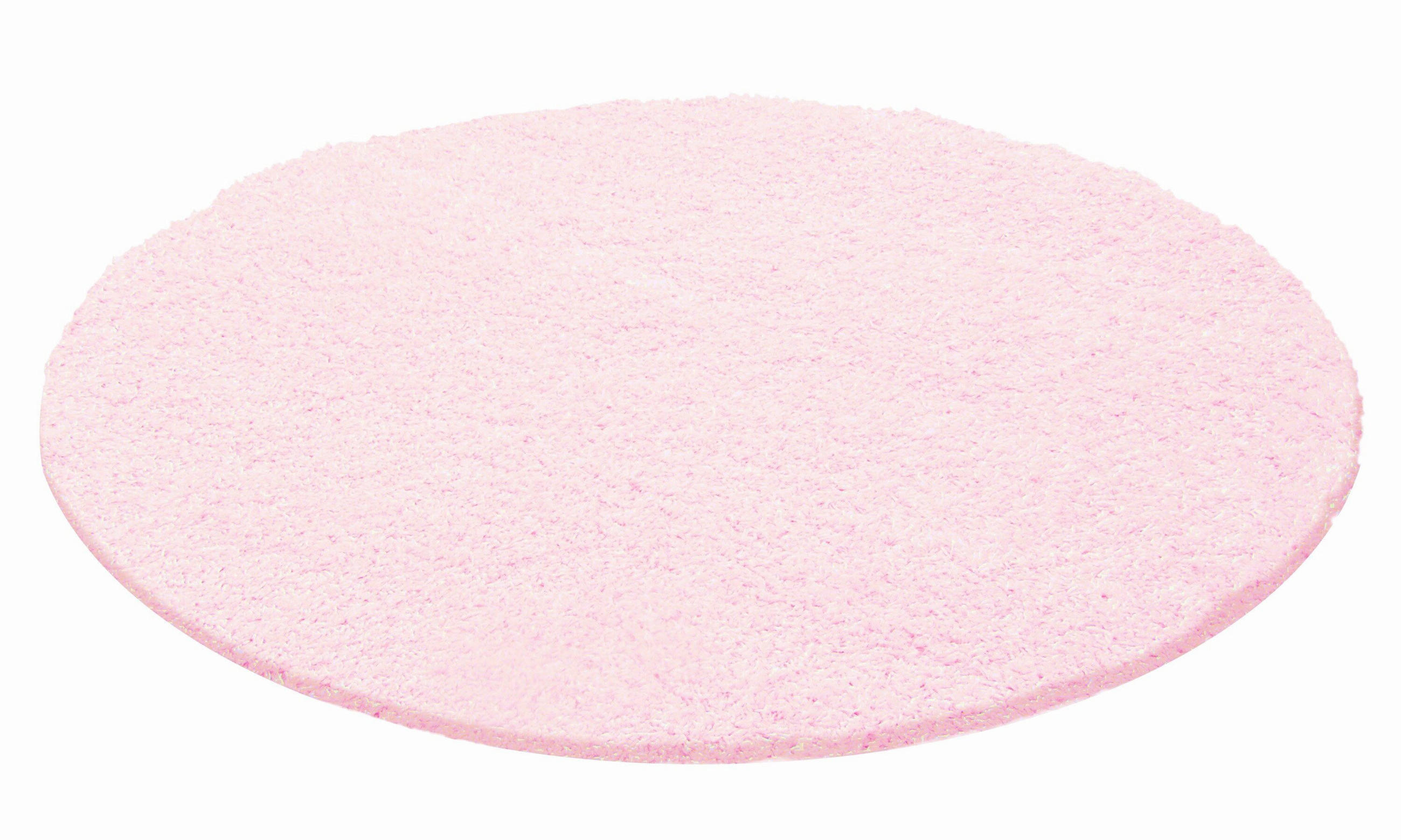 Hochflor Teppich Pink Life Rund Ø 80 cm