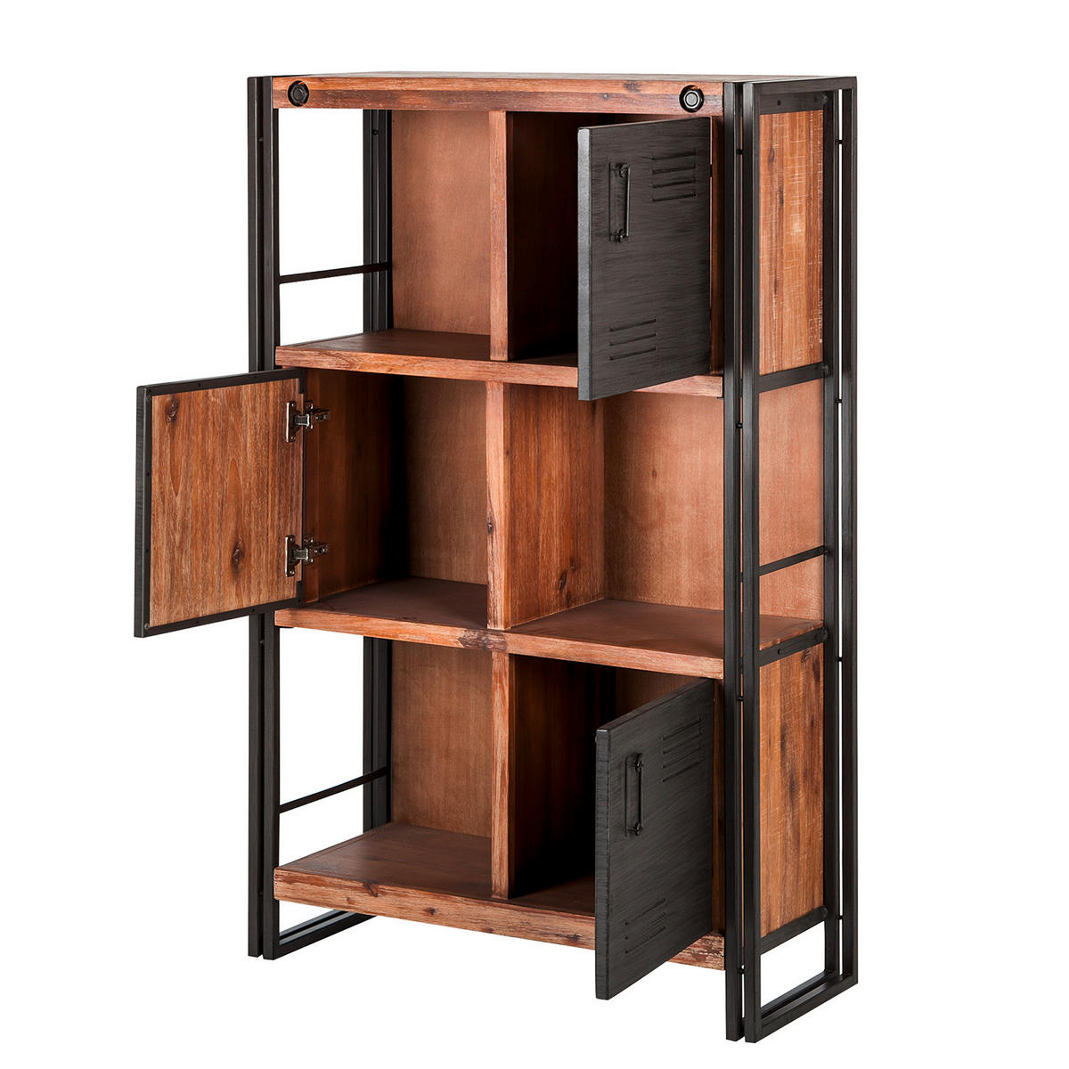 HIGHBOARD  in 90/140/35 cm  - Anthrazit/Schwarz, Trend, Holz/Metall (90/140/35cm) - home24
