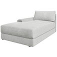 BIGSOFA Cord Perlmutt  - Perlmutt/Schwarz, MODERN, Kunststoff/Textil (117/93/190cm) - Carryhome