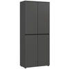 AKTENSCHRANK Graphitfarben  - Graphitfarben, MODERN, Holzwerkstoff (81/197/40cm) - Germania