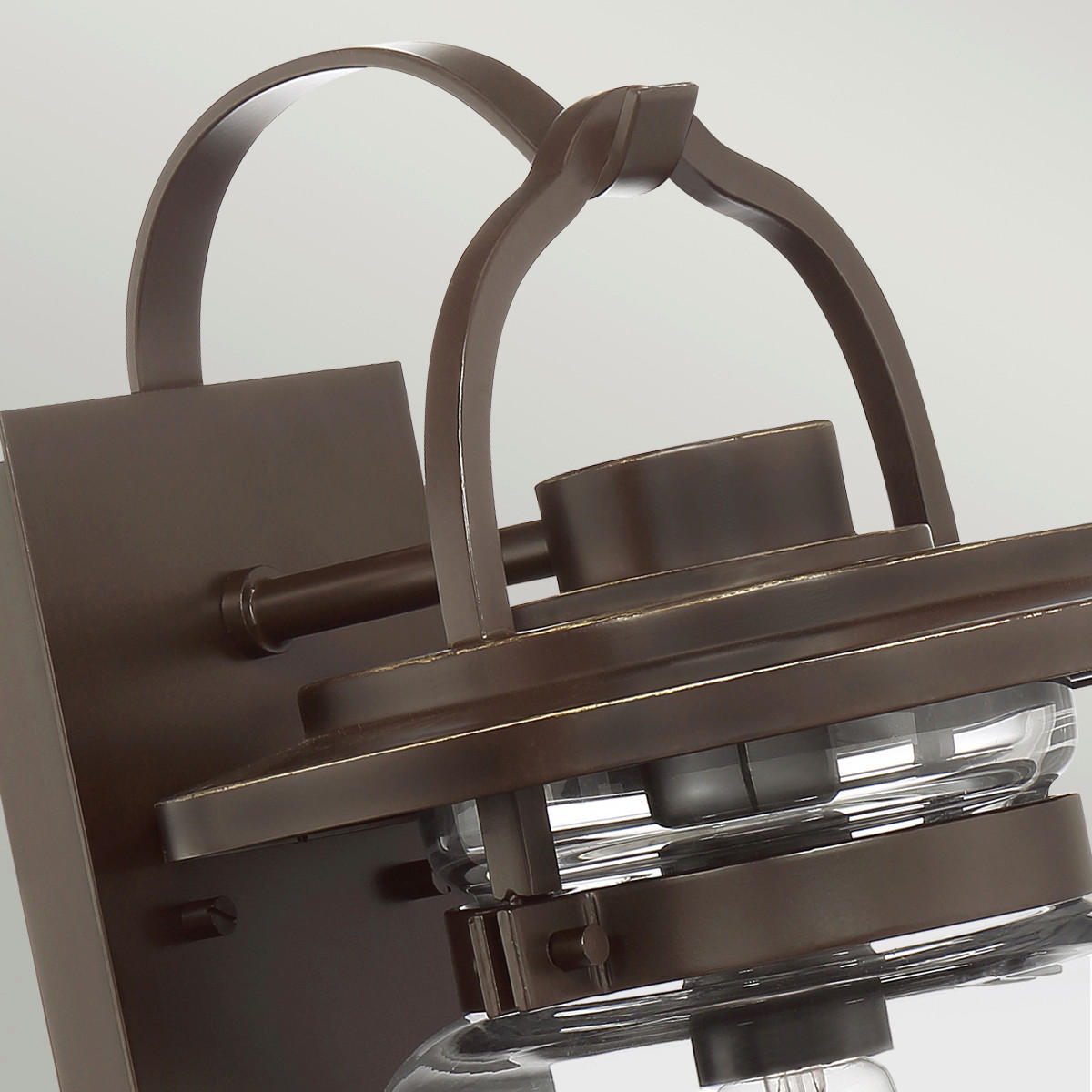 AUSSENWANDLEUCHTE - Bronzefarben, Konventionell, Glas/Metall (22,8/25,3/39,3cm) - Elstead Lighting