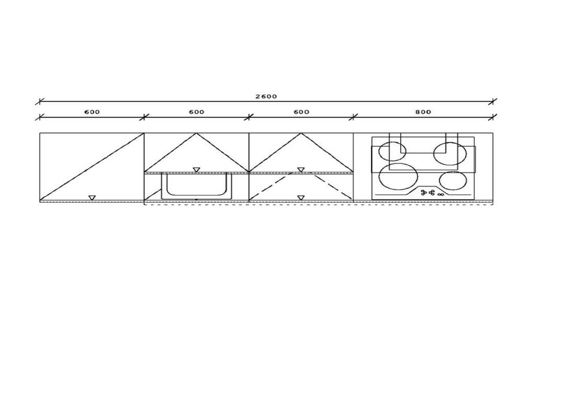 KÜCHENBLOCK 260 cm   in Eichefarben, Salbeigrün  - Eichefarben/Salbeigrün, Basics, Holzwerkstoff/Metall (260cm) - Venda
