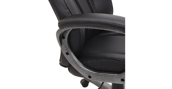 GAMINGSTUHL Grau, Schwarz Metall, Kunststoff, Textil   - Schwarz/Grau, Design, Kunststoff/Textil (65/117-127/72cm) - Xora