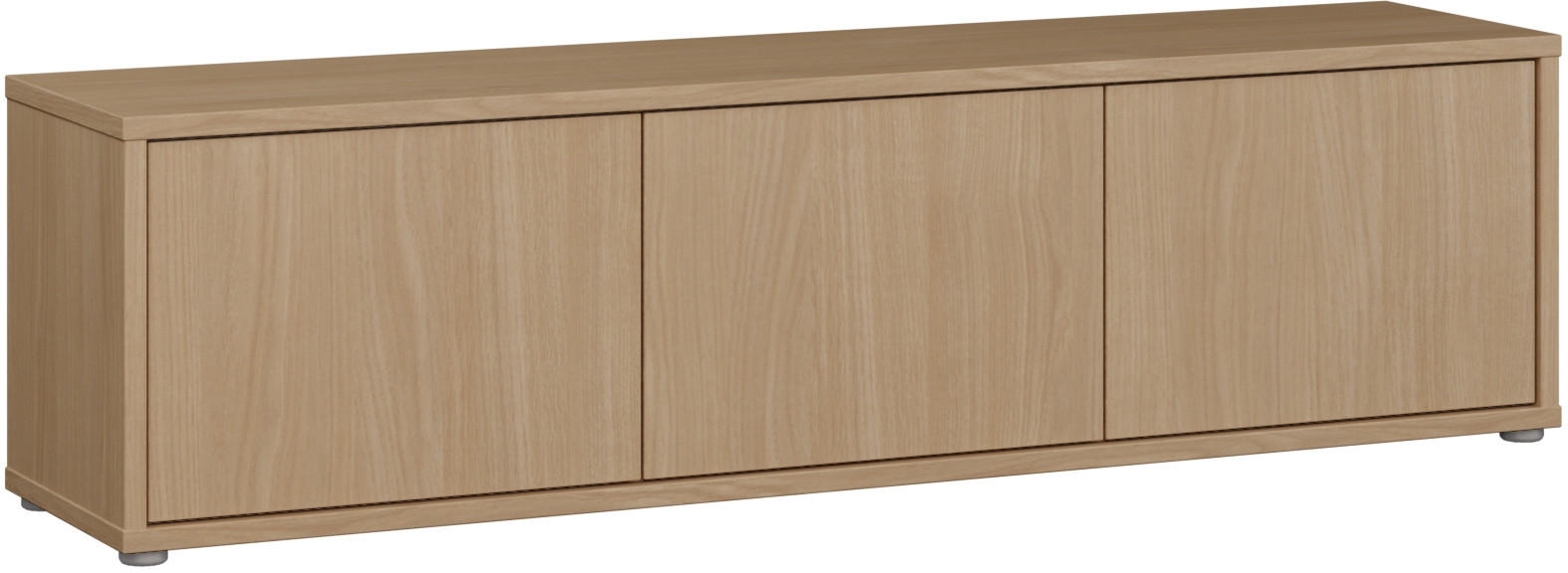 LOWBOARD  in 154,2/42,5/34,9 cm  - Eichefarben/Grau, MODERN, Holzwerkstoff/Metall (154,2/42,5/34,9cm) - Carryhome